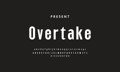 Obraz premium Future font creative modern alphabet fonts. Typography bold regular. vector illustrator