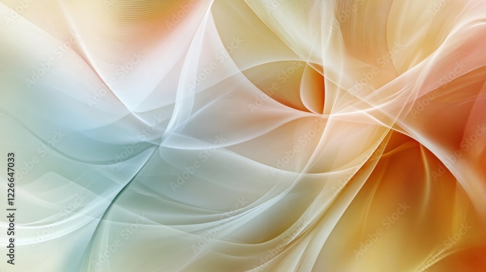 Leinwandbilder high-resolution close-up of an abstract background with flowing lines and soft, pastel colors, creat