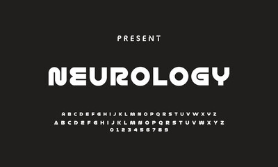 Future font creative modern alphabet fonts. Typography bold regular. vector illustrator