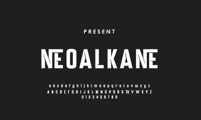 Future font creative modern alphabet fonts. Typography bold regular. vector illustrator