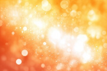 Golden Bokeh Light Particles in Warm Tones