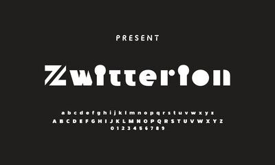 Future font creative modern alphabet fonts. Typography bold regular. vector illustrator