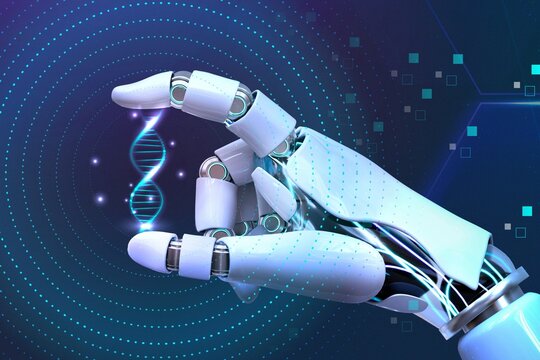 AI DNA gene editing technology, biotech genetic engineering