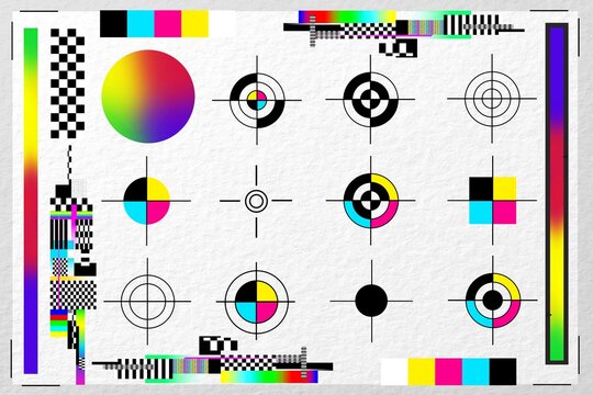 CMYK calibration element set