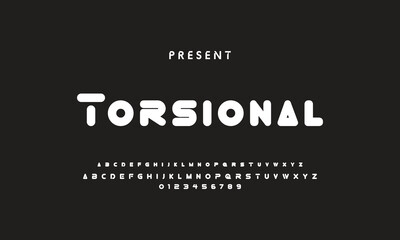 Luxury modern clean font, abstract geometric letter set typeface