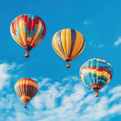 Fototapeta premium hot air balloon in flight