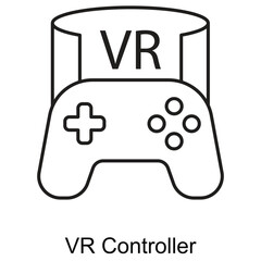 VR Controller Icon. Vector Icon Design