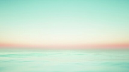 Fototapeta premium Blurred gradient with soft transitions between mint green and sky blue, perfect for a futuristic presentation backdrop.