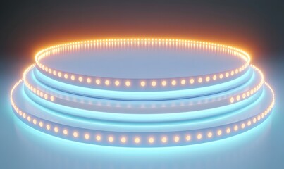 Illuminated Stage Podium, Studio, Presentation, Background, Product Display
