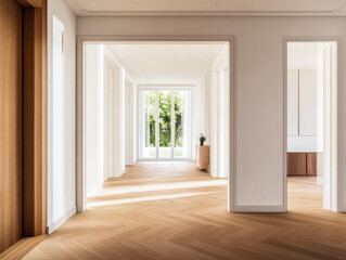 Modern interior design showcasing natural light in a spacious open layout home setting