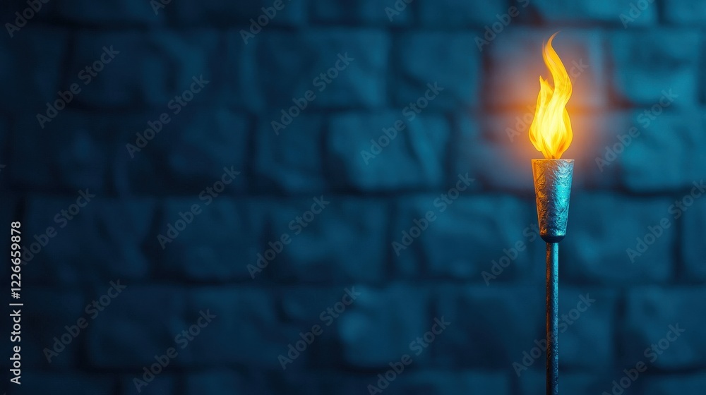 Aufkleber a symbolic glowing unity torch indicating in pride concept
