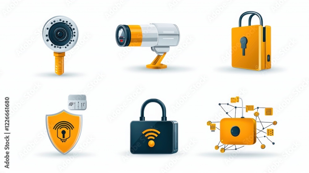 Leinwandbilder Implementing six essential cybersecurity tools firewall encryption standards and their impact on digital security