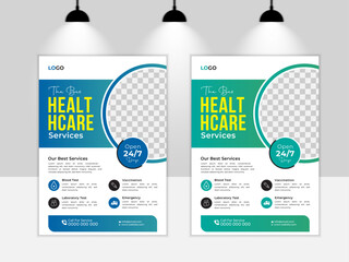 Medical Flyer Design, Healthcare Service Design