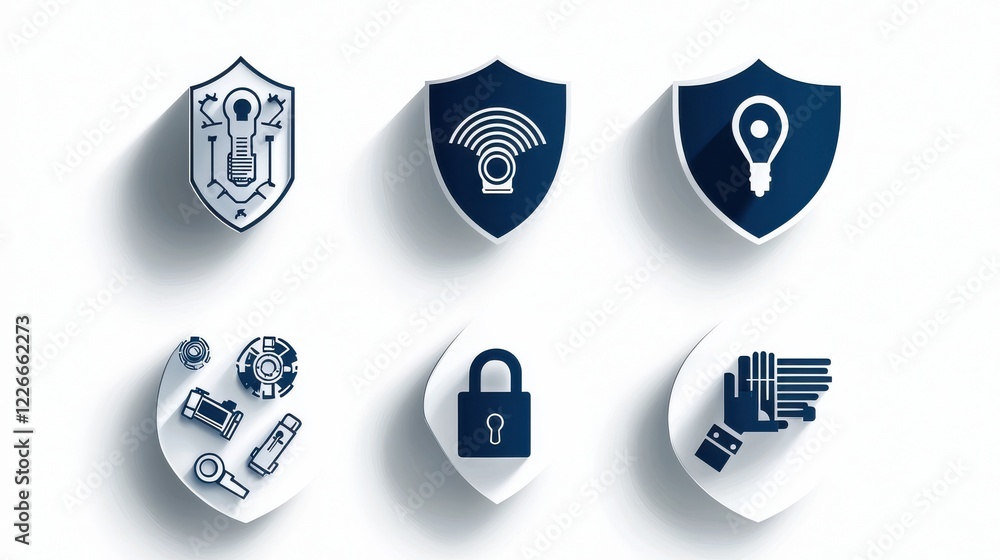 Leinwandbilder enhancing security six essential features of lock shields and fingerprint technology digital content