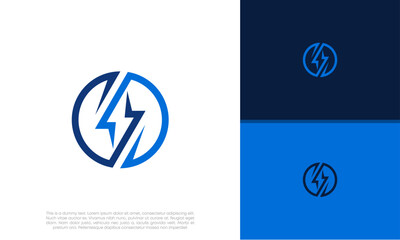 Flash Electric Logo Bolt Energy Company. Initials S logo design. Initial Letter Logo. Innovative high tech logo template.