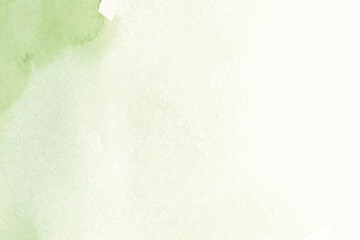 Obraz premium Green watercolor background illustration, simple design