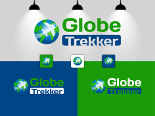 Travel world logo design