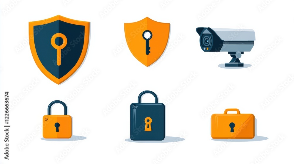 Aufkleber Understanding six symbols of online security a comprehensive guide to shield locks and keys in digital environments