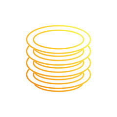 Dinner plates icon design