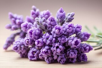 Lavender cluster isolated on a clear background cutout