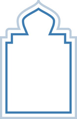 Obraz premium Mosque Window Graphics