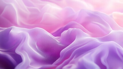 Obraz premium Gradient background in pastel pink and lavender with fluid, flowing waves, creating a soft, futuristic look for presentations.