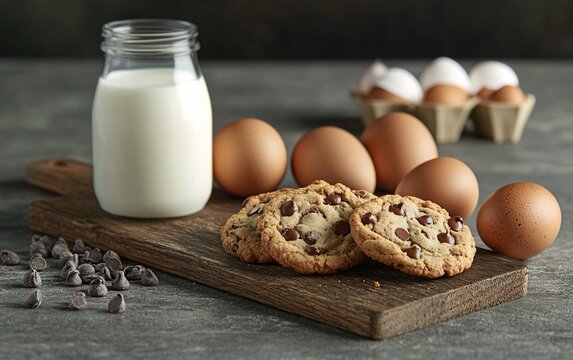 milk and eggs