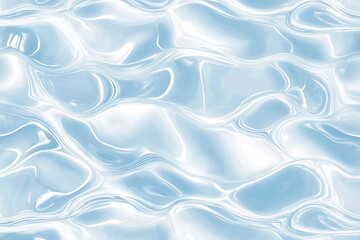 Obraz premium Calm blue water surface with gentle ripples reflecting light, creating a serene underwater ambiance