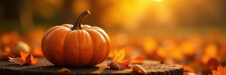 Warm golden light on pumpkin and sweet potato, warm light, fall