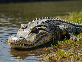 Fototapeta premium alligator in the everglades