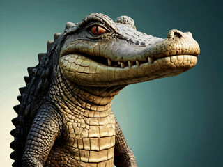 Obraz premium close up of a crocodile head