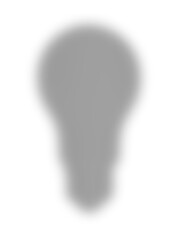 Light bulb shadow isolated transparent background 