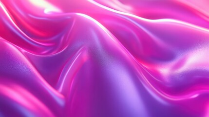 Fototapeta premium Neon pink and lavender gradient with fluid dynamic waves, perfect for bold and modern advertising designs.