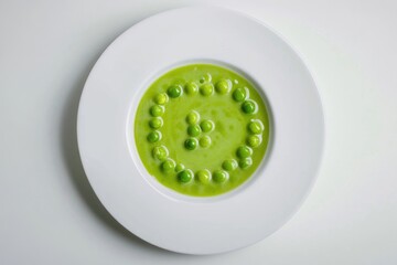 This creamy soup is a simple and satisfying vegetable dish. The pea-green broth has been made by blending fresh peas with cream and seasonings.