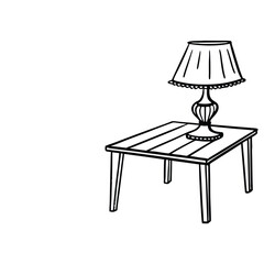 table lamp and table
