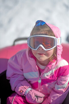 5 YO enjoying snow tubing in Dillon, Colorado.
