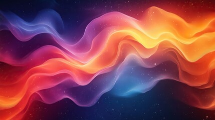 a layered abstract design with vibrant colors, holographic tones, and a blank center, perfect for modern greeting cards, flyers, and invitations with copy space.