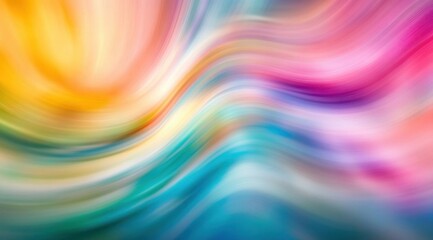 Obraz premium Vibrant Colorful Swirls Blending in a Soft Abstract Background