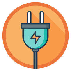 electric plug icon design