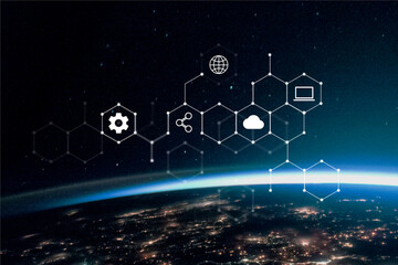 Global network, digital remix