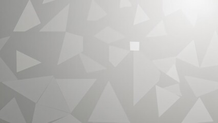 Obraz premium Translucent triangles overlap in varying opacities, creating a delicate, dynamic pattern with depth and rhythm.