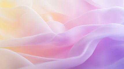 Obraz premium Soft transitions of pastel yellow and violet in a fluid gradient design, ideal for a modern business backdrop.