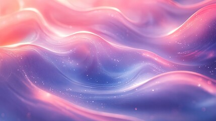Obraz premium Abstract gradient in blue, mint, and pink. Modern iridescent design.
