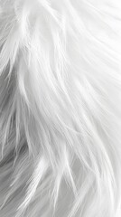 Obraz premium 26. A white fur texture that appears ultra-plush and inviting