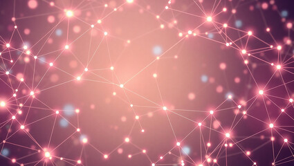 Fototapeta premium Futuristic abstract background with complex, glowing network of connections.