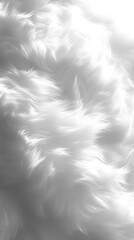 Obraz premium 31. A cloud-like white fur background with light gradients softly flowing
