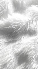 Fototapeta premium 38. An elegant white fur texture with natural highlights and shadows enhancing its form