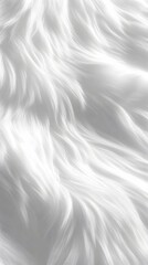 Fototapeta premium 49. A soft, velvety white fur texture with a slightly blurred, peaceful effect
