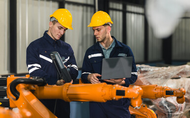 Robotic engineer oversee software, machine tool performance, enhance program for efficiency