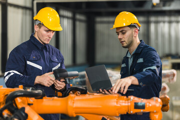 Robotic engineer oversee software, machine tool performance, enhance program for efficiency